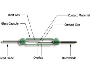 open magnetic reed switches